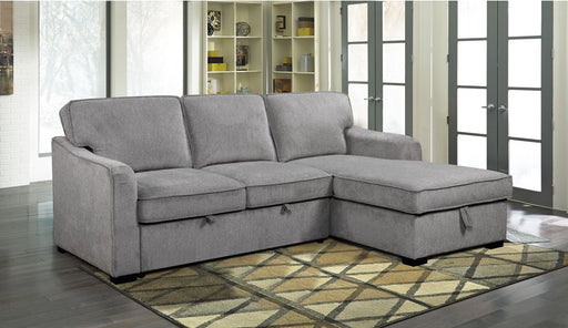 Connell LHF Loveseat w. Pull-out Bed Sabah Smoke - Furniture Story