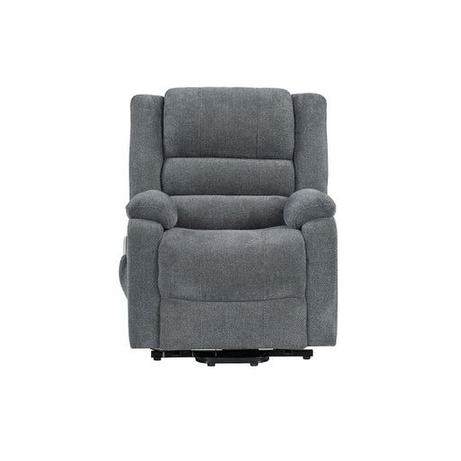 Grey Faux - Recliner - Furniture Story