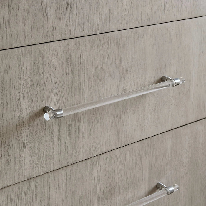 Argento Nightstand in Misty Grey - Furniture Story