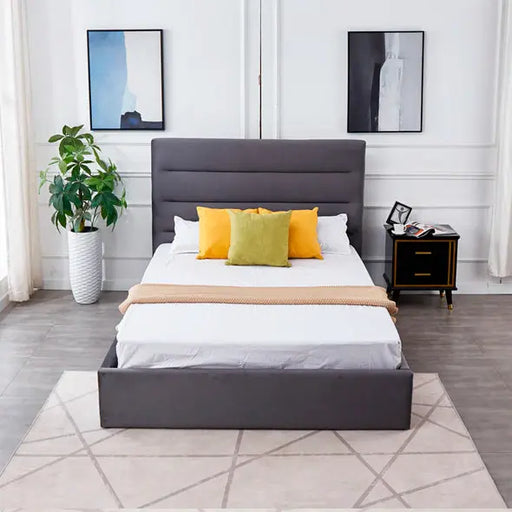 Annie Storage - Upholstered Bed - Furniture Story