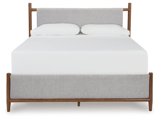 Lyncott Queen Upholstered Panel Bed - Furniture Story