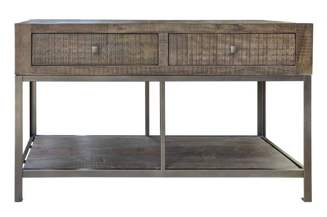 Urban Gray 2 Drawers Console Table - Furniture Story