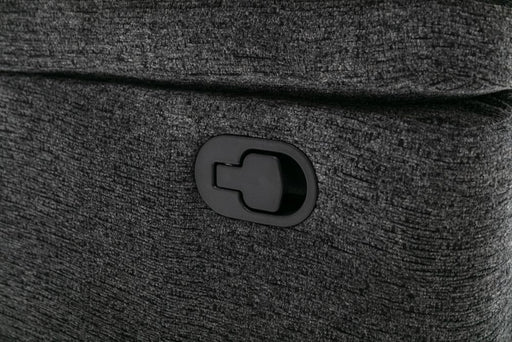 AIDA CHENILLE Love Seat CHARCOAL - Furniture Story