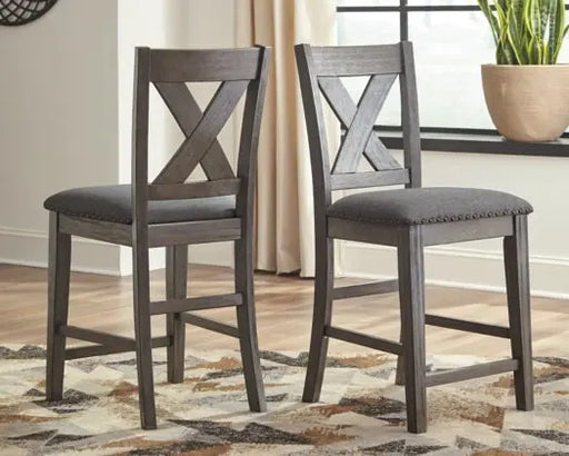 Caitbrook Counter Height Upholstered Bar Stool - Furniture Story