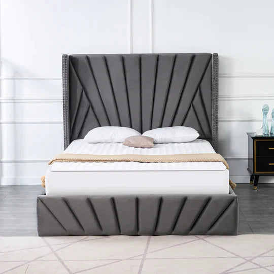 VFB-03 Velvet Storage King Bedframe - Furniture Story