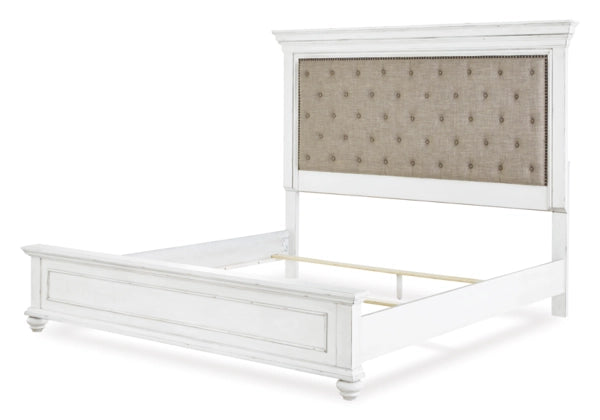 Brynhurst King Upholstered Bed with Storage Bench - Furniture Story