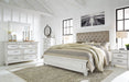 Brynhurst King Upholstered Bed with Storage Bench - Furniture Story