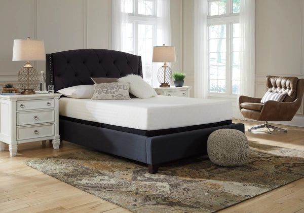 10 Inch Chime Memory Foam Queen Mattress in a Box - Furniture Story