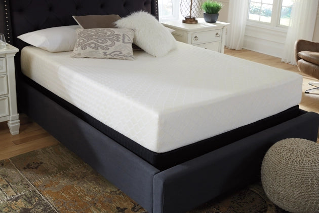 10 Inch Chime Memory Foam Queen Mattress in a Box - Furniture Story