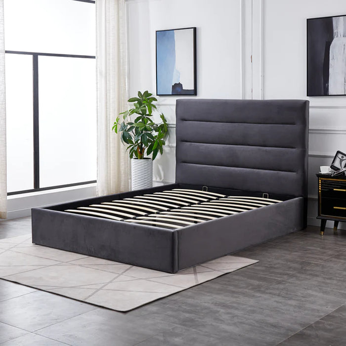 Annie Storage - Upholstered Bed - Furniture Story