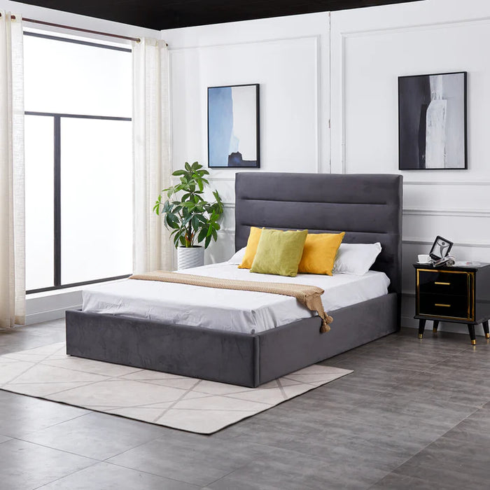 Annie Storage - Upholstered Bed - Furniture Story