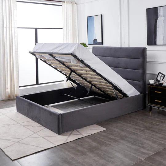 Annie Storage - Upholstered Bed - Furniture Story