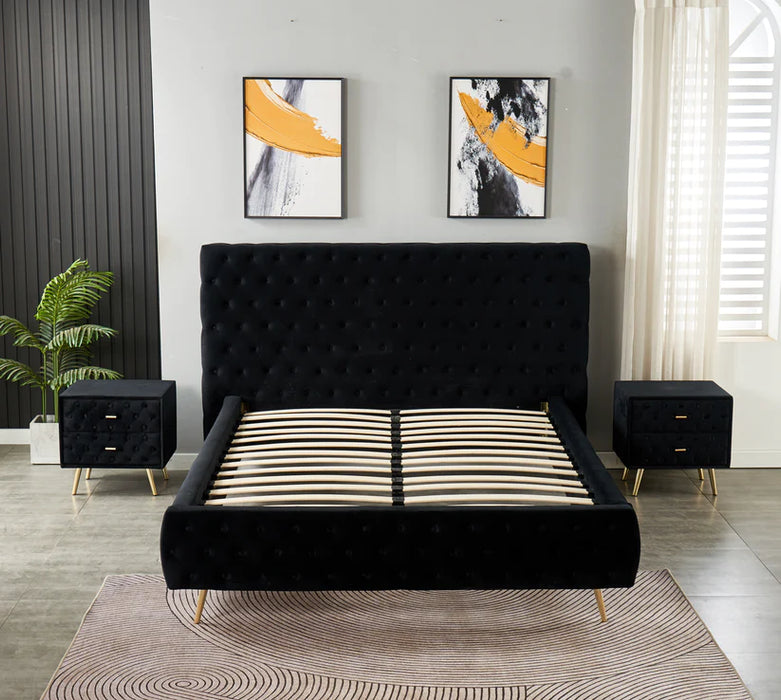 ACE - Tufted - Upholstered Bed - Furniture Story