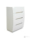 ZOE GLOSSY WHITE 4 DRAWER BEDROOM CHEST - Furniture Story