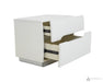 ZOE GLOSSY WHITE NIGHT STAND - Furniture Story