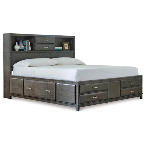 Caitbrook King Storage Bed with 8 Drawers - Furniture Story