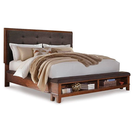 Ralene California King Upholstered Panel Bed - Furniture Story