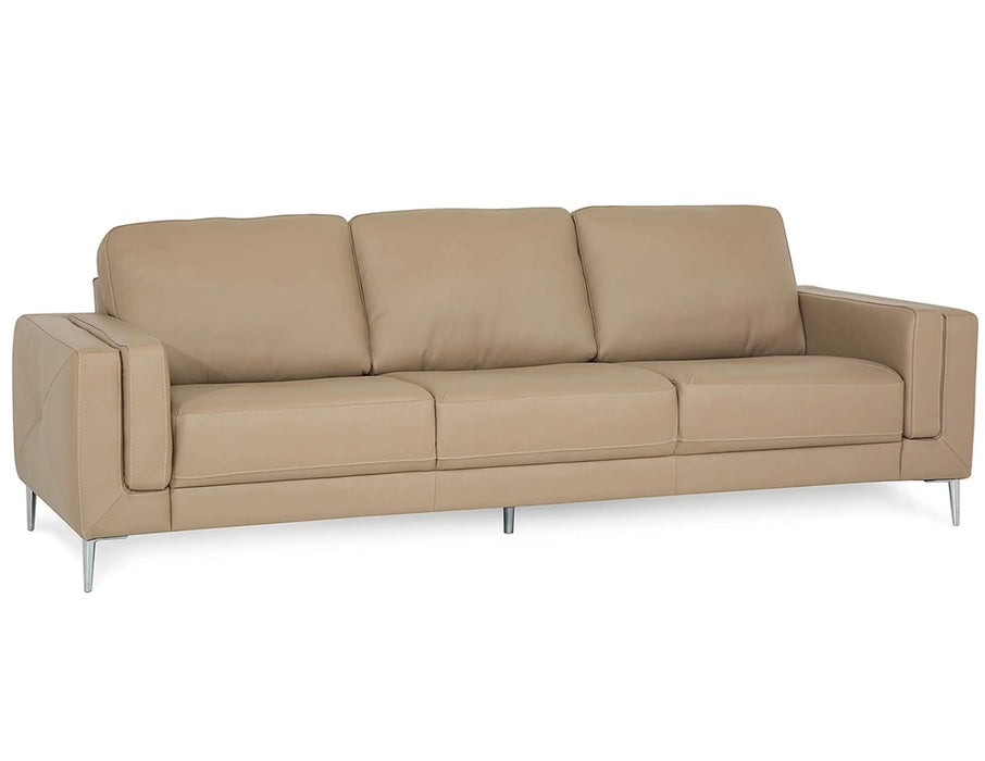 Zuri 77631 Stationary 98" Leather Sofa - Furniture Story