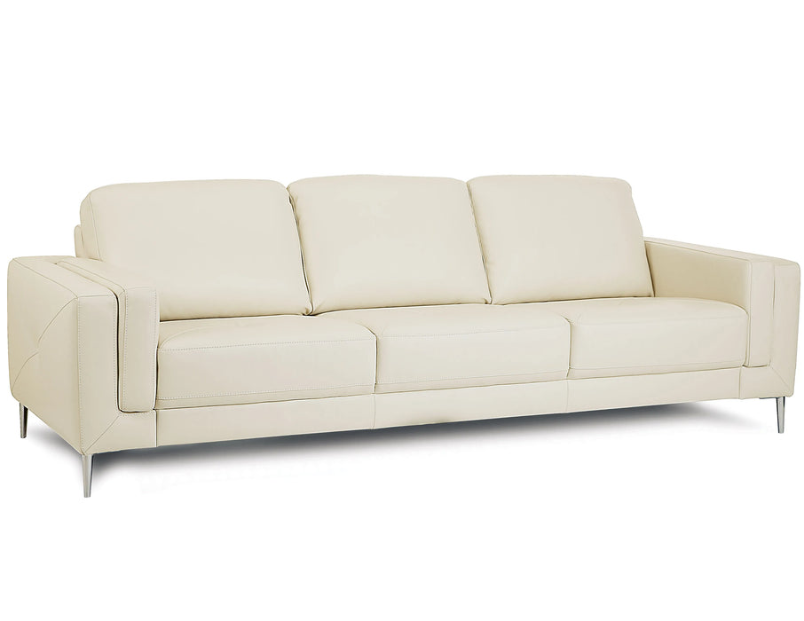 Zuri 77631 Stationary 98" Leather Sofa - Furniture Story