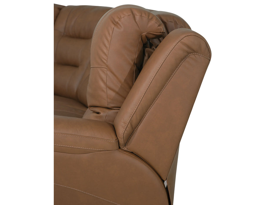 Leighton 41063 Power Headrest - Power Lumbar - Power Reclining Sectional ( order fabrics and leathers) - Furniture Story