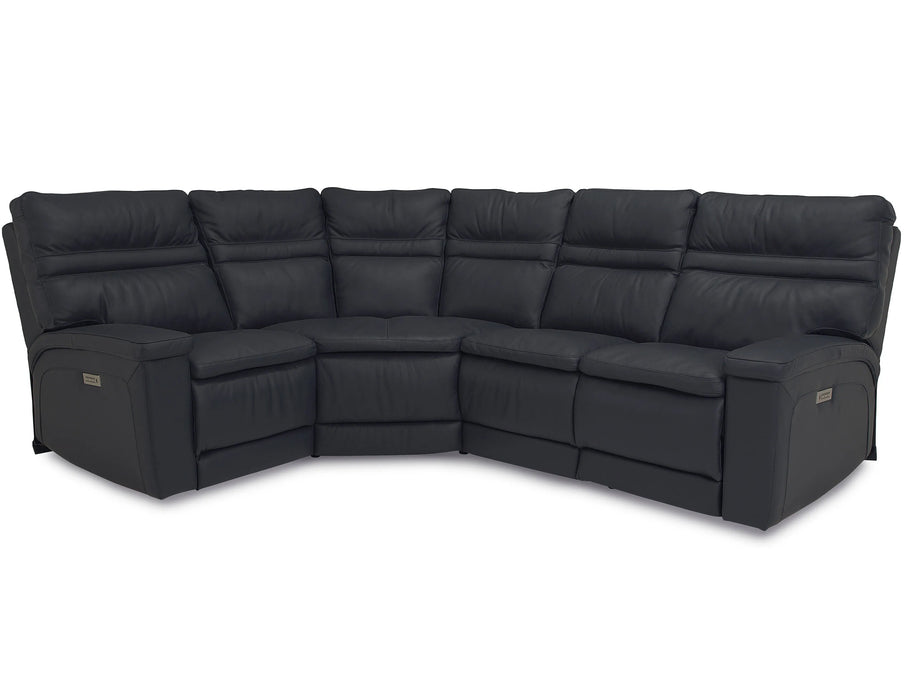 Leo 41185 Power Headrest Power Reclining Sectional (Made to order fabrics and leathers) - Furniture Story