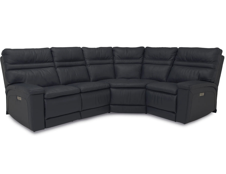 Leo 41185 Power Headrest Power Reclining Sectional (Made to order fabrics and leathers) - Furniture Story