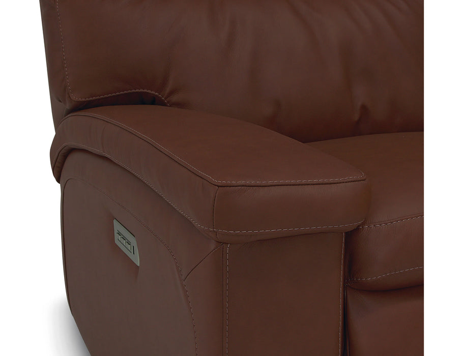 Leo 41185 Power Headrest Power Reclining Sectional (Made to order fabrics and leathers) - Furniture Story