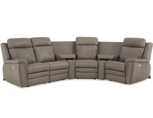 Asher 41065 Power Headrest Power Reclining Sectional (Made to order) - Furniture Story