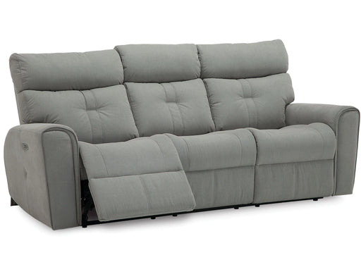 Acacia 41080 Power Headrest Power Reclining 85" Sofa (Available in fabric & leather) - Furniture Story