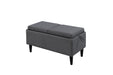 Colville Accent Ottoman w. Storage Coastal Grey - Furniture Story