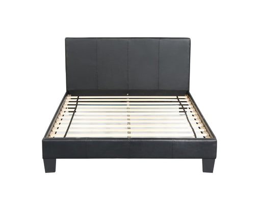 Value – Upholstered Platform Bed, Black – King - Furniture Story