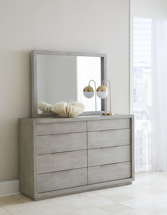 Oxford Eight-Drawer Dresser in Mineral - Furniture Story