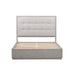 Oxford Upholstered Platform Queen Bed in Mineral - Furniture Story