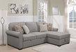 Tristan Sectional Duvernay Stucco - Furniture Story