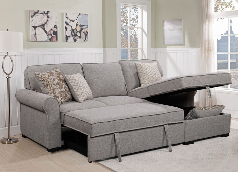 Tristan Sectional Duvernay Stucco - Furniture Story