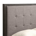 Oxford Upholstered Platform Queen Bed in Dolphin - Furniture Story