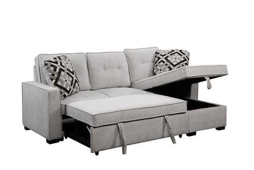 Casper LHF Loveseat w. Pull-out Bed GREY - Furniture Story