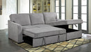 Connell LHF Loveseat w. Pull-out Bed Sabah Smoke - Furniture Story