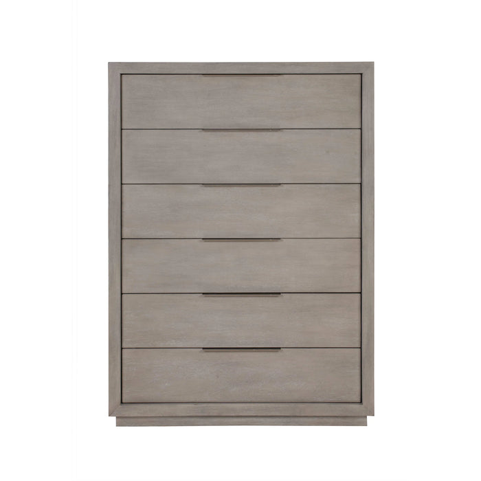 Oxford Six-Drawer Chest in Mineral - Furniture Story