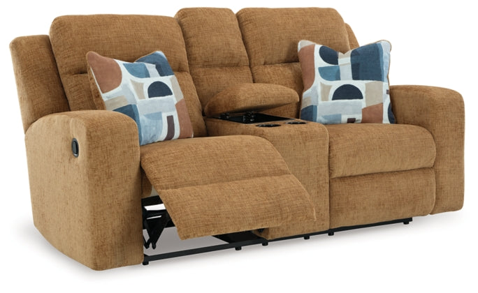 Kanlow Reclining Love Seat - Furniture Story