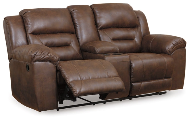 Stoneland Power Reclining Loveseat with Console - Furniture Story