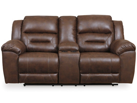 Stoneland Power Reclining Loveseat with Console - Furniture Story