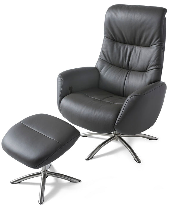 Q03 Quantum Pedestal Recliner Chair and Ottoman - Furniture Story