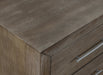 Melbourne Two Drawer Nightstand with USB in Dark Pine - Furniture Story