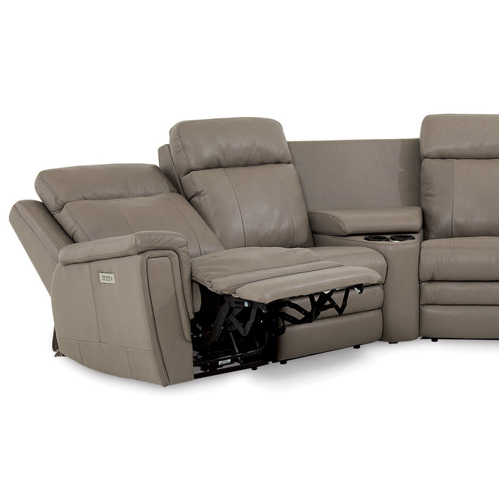 Asher 41065 Power Headrest Power Reclining Sectional (Made to order) - Furniture Story