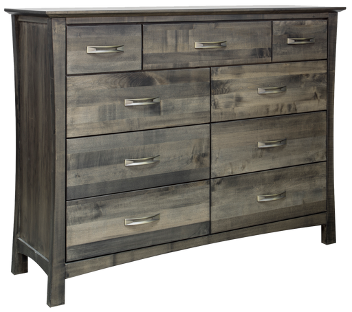 MEGAN - Custom Maple Wood - 9 Drawer Dresser - Furniture Story