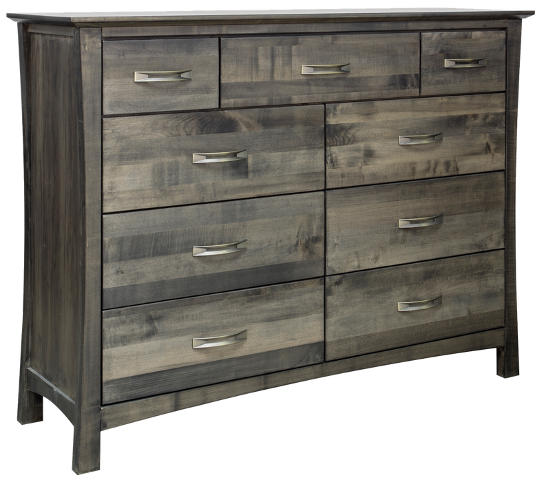 MEGAN - Custom Maple Wood - 9 Drawer Dresser - Furniture Story