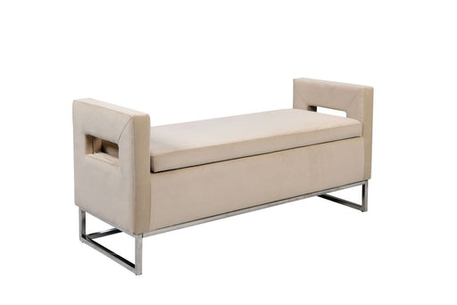 Cashmere Accent Ottoman w. Storage - Furniture Story