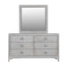 Boho Chic Six-Drawer Dresser in Washed White - Furniture Story