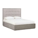 Oxford Upholstered Platform Queen Bed in Mineral - Furniture Story